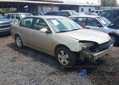 2006 Chevrolet Malibu Lt из США, поврежденный, VIN 1G1ZT51886F106579